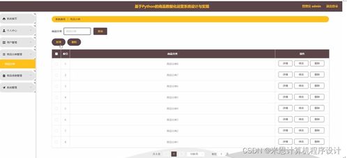 django计算机毕设基于的商品数据化运营系统设计与实现bfmc19